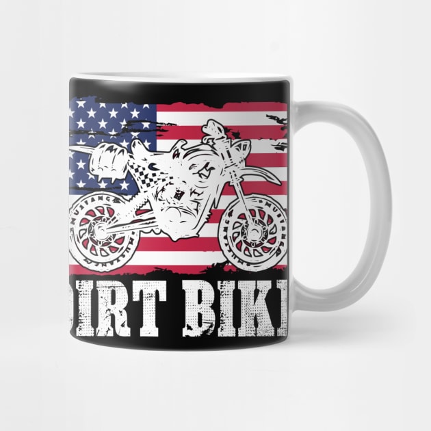 Motocross Bike Motorcycle Dirt Bike Pride Flag by Little Treasures